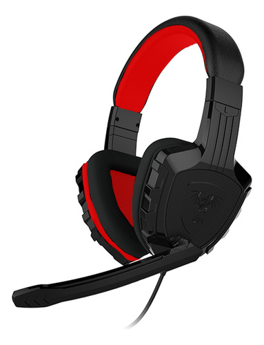 Auriculares Gamer Vincha Ajustable Con Microfono Cable 2 Mts