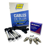 Kit Cables+ Bujias Fiat Palio Siena Punto 1.8 Acdelco Hellux