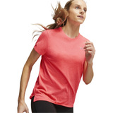 Remera Puma Run Favorite Heather Mujer Running Rosa