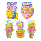  3  Sets Stickers Relieve Brillo Gemas Juguete Piñata