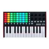 Controlador Midi Ableton Live Dj Productores Akai Apc Key 25 Color Negro