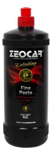 Zeocar Pasta De Pulir Paso 1 Fine Paste - Detailing - X 1 L