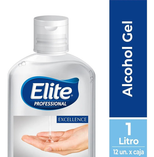 Alcohol Gel 70% Elite 1lt Caja 12u