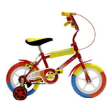 Bicicleta Nene Rodado 12 Ram Reforzada. Rueditas Infantil Color Rojo Tamaño Del Cuadro Xs