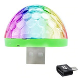 8 Luz Led Rgb Audiorítmica Bola Boliche Dj Usb Y P Celular  