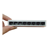 Switch 8 Puertos Red Lan Internet Cat Rj45 10/100mbps 