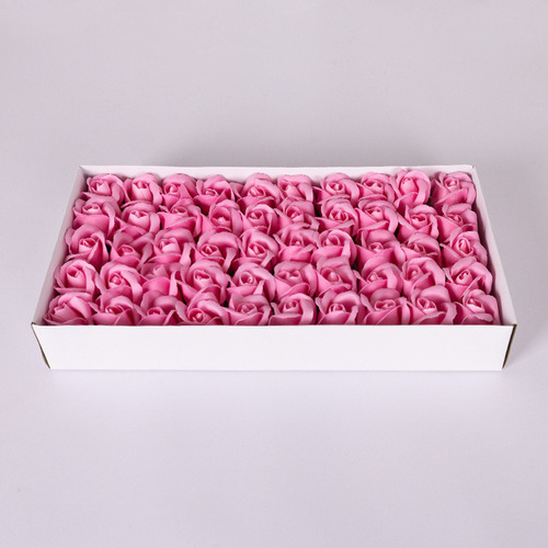 50 Flores Jabón Simuladas Cabezas De Rosas Para San Valentín