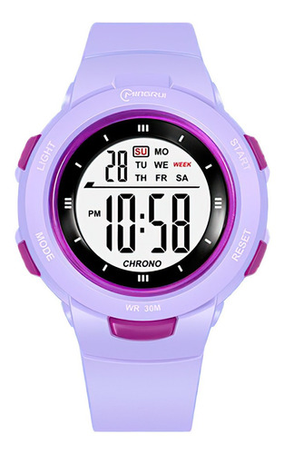 Reloj Impermeable Resistente Al Agua 001 Violeta Turelojs