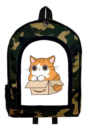 Mochila Camuflada Gato Gatos Gatitos Modelo 258