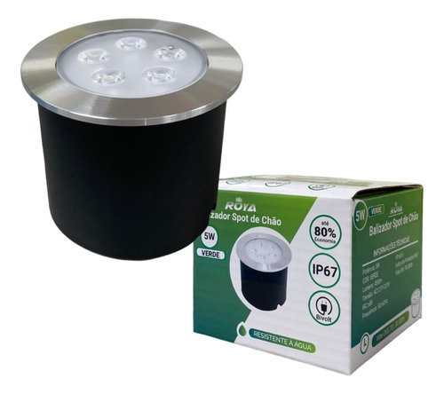 Embutido Solo 5w Balizador Led Blindado Ip67 Spot Chão Piso