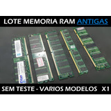 Defeito - Lote De Memoria Ram Usadas Antigas - Diversas - X1