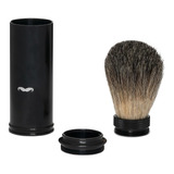 Brocha Viajera De Afeitar The Shaving Co Negro 21mm Fibras Sinteticas