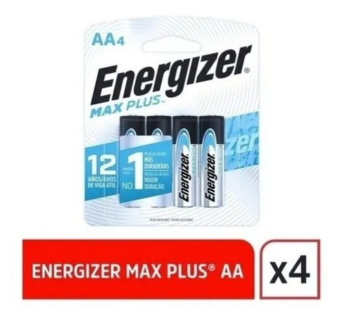 Pila Energizer Aa Max Plus Alcalina Blister X4 + Duracion 