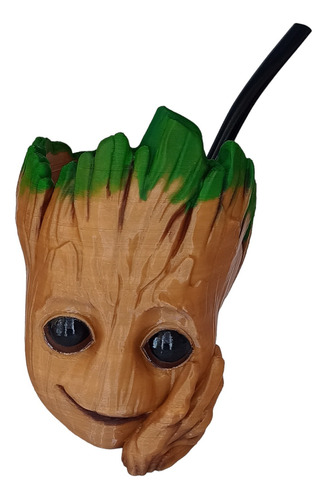 Mate Baby Groot Manito Guardianes Galaxia Imp. 3d + Bombilla