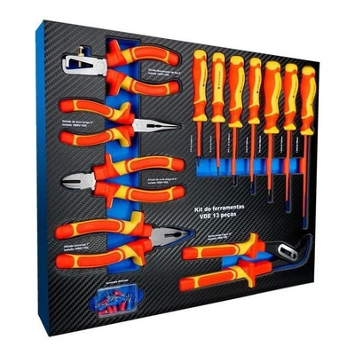 Kit Ferramentas Isoladas 1000v Vde 13 Peças G19566ac Gamma