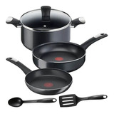 Batería De Cocina 6pz Hard Titanium T-fal C3829282