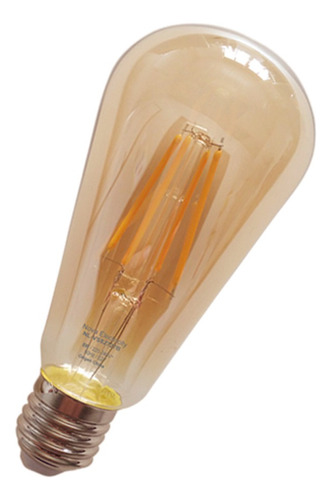 Lampara Led Pera Golden Filamento Vintage Deco Bajo Consumo