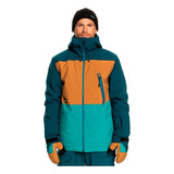 Campera Quiksilver Snow Hombre Sycamore Petro-marron Cli