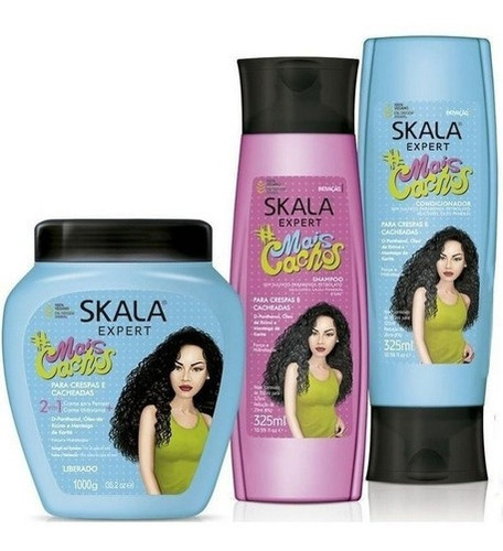 Skala Mais Cachos Kit Para Crespas E Cacheadas+creme 2 Em 1 