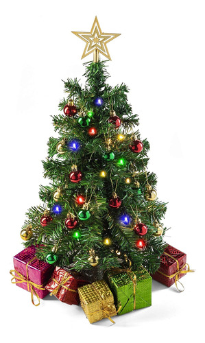 Prextex Mini Árbol De Navidad De Mesa De 23 Pulgadas