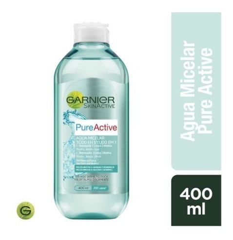 Agua Micelar Pure Active Garnier Skin  400ml