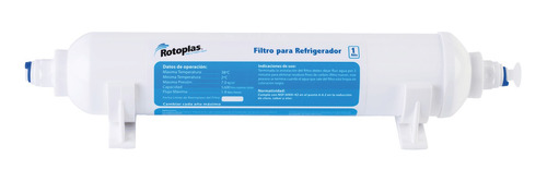 Cartucho Para Filtro De Refrigerador 1 Año Rotoplas Fr-01r