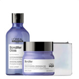 Kit L'oréal Blondifier: Shampoo Gloss + Máscara + Neceser