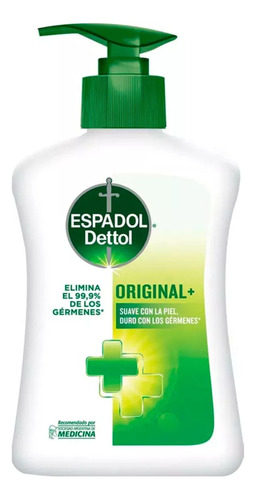 Espadol Jabón Líquido 220 Ml Con Dosificador X 3 Und