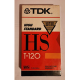 Video Cassette Vhs Virgen Tdk  Nuevo Hs T-120 Sin Abrir