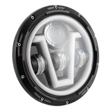 Faro Led Redondo De 7 Pulgadas, Luz Blanca Y Amarilla, Ip67,