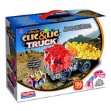Clic E Lig Truck Caminhão 106 Peças Para Montar - Plasbrink