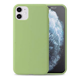 Funda Para iPhone 11 6.1pulgadas Verde Silicon Liquido