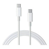 Cable De Carga Super Rapida Usb-c A Usb-c 2 Metros 100w Color Blanco