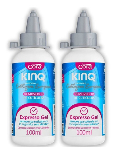 Kit Com 2 Kinq Gel P/ Remoção De Cutículas 100 Ml