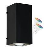 Aplique Pared Bidireccional Exterior C/dicro 7w Rgb Smart