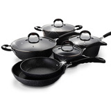 Set Ollas Cocina 10pz Granito Antihaderente K&k Original Usa