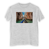 Remera Niño Paisaje Italia Venecia Puente Gondola