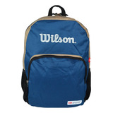 Mochila Wilson Porta Notebook Urbana Deportes Gym Reforzada Color Azul