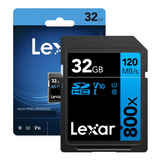 Cartão De Memória Lexar Sdhc V30 32gb 120mbs Alta Performance 800x Uhs-i U1