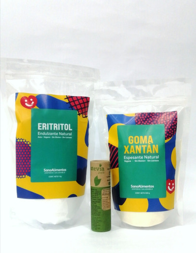 Promo A Pedido Eritritol, Goma Xanthan Y Estevia Polvo