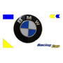 Emblema Redondo Metal  Bmw  Negro-plateado 7 Cm Cod. V3-54. BMW Serie 3