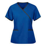 Camiseta De Manga Corta Con Uniforme De Enfermera Para Mujer