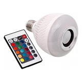 Lampada Bluetooth Led Caixa De Som Música Controle + Brinde