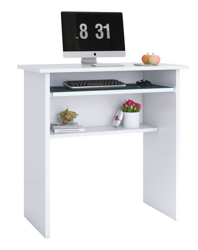 Escrivaninha Mesinha Portátil Multiuso Home Office Branco