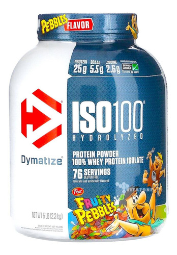 Iso 100 Hydrolyzed 5 Lbs Fruity Pebbles Dymatize.