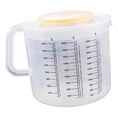 Jarra Medidora Plástica Con Tapa 2.4 L Para Repostería | Envío gratis