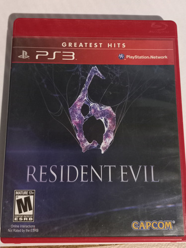 Resident Evil 6; Greatest Hits Ps3