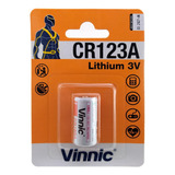 Pila Cr123 123 Vinnic Lithium 3v Alarma Sensor Blister