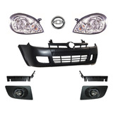 Kit Chevy C2 04 - 08 Fascia Faros Guias Faros N Y Emblema