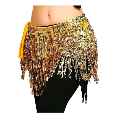 17 Fajillas De Lentejuelas Para Bellydance Pareo Danza Árabe Surtido